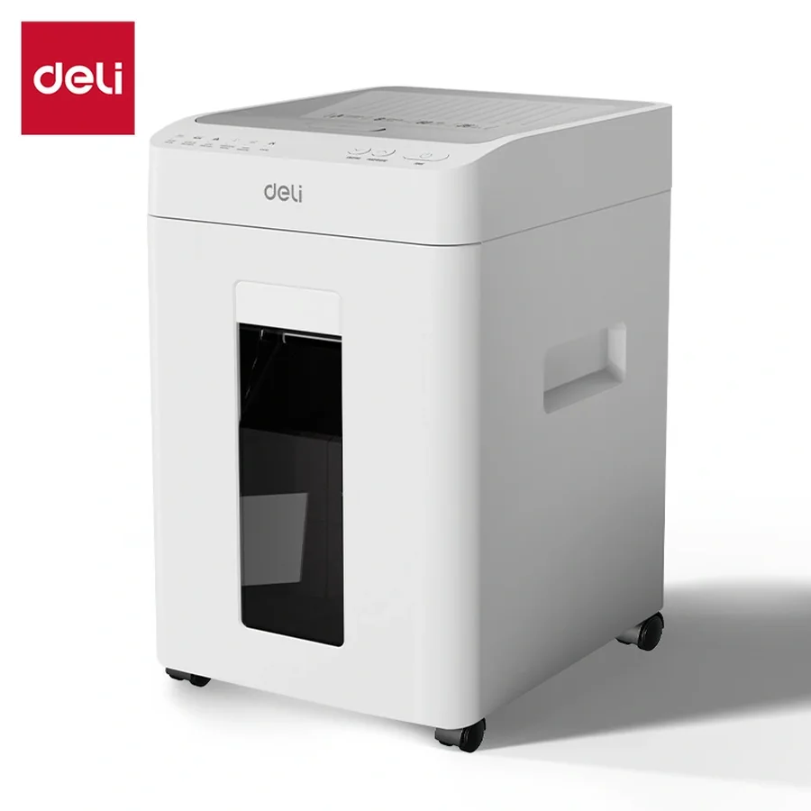 เครื่องทำลายเอกสารแบบป้อนกระดาษอัตโนมัติ DELI T081 สีขาว ภาพที่ 1