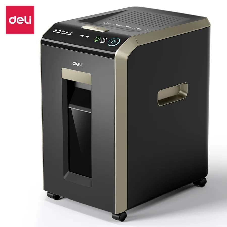 เครื่องทำลายเอกสารแบบป้อนกระดาษอัตโนมัติ DELI T089 สีดำ ภาพที่ 1