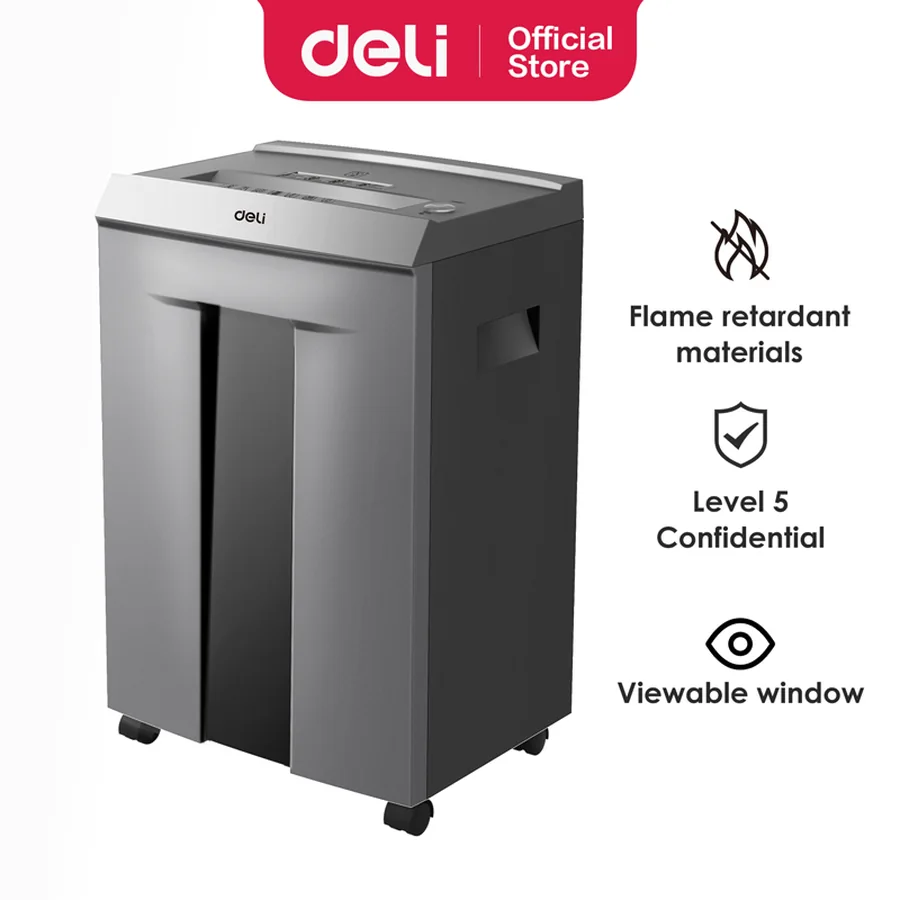 เครื่องทำลายเอกสาร DELI T096 สีเทา ภาพที่ 1