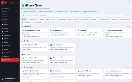 คู่มือในโปรแกรม
