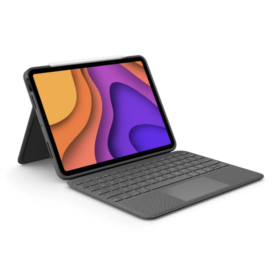 เคสคีย์บอร์ดพร้อมทัชแพด Logitech Folio Touch สำหรับ iPad Air รุ่น 4 (รองรับรุ่น 5 และรุ่น 11 นิ้ว M2/M3/M4) สี Oxford Grey