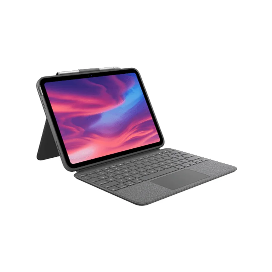 เคสคีย์บอร์ดพร้อมทัชแพด Logitech Combo Touch สำหรับ iPad รุ่น 10 และ A16 สี Oxford Grey